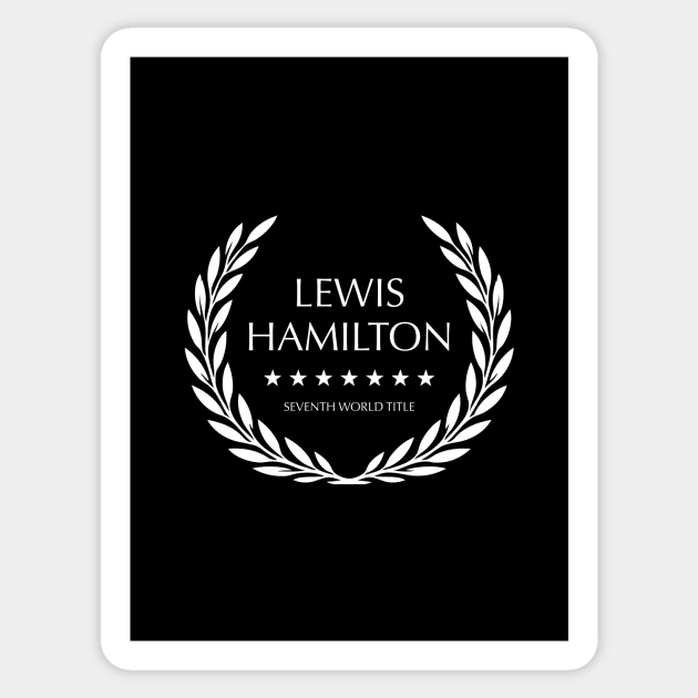 Lewis Hamilton Sticker by MoviePosterBoy